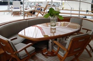 AURORE Aft Deck Dining